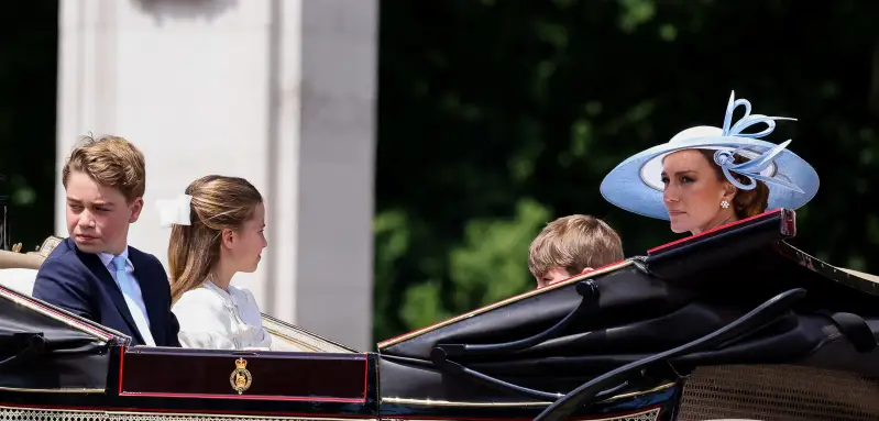Princess Kate with her children