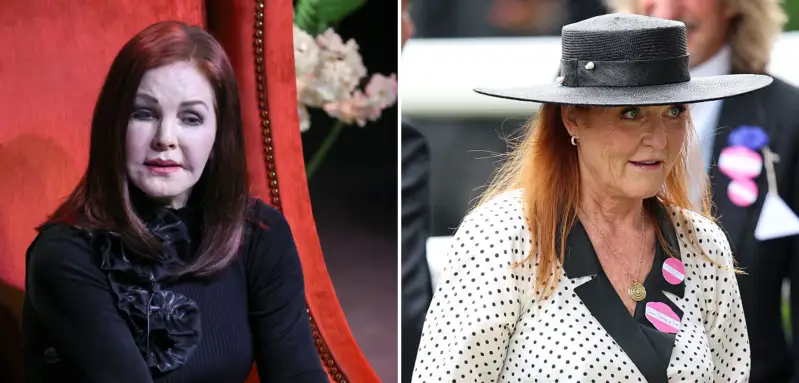 Priscilla Presley and Sarah Ferguson
