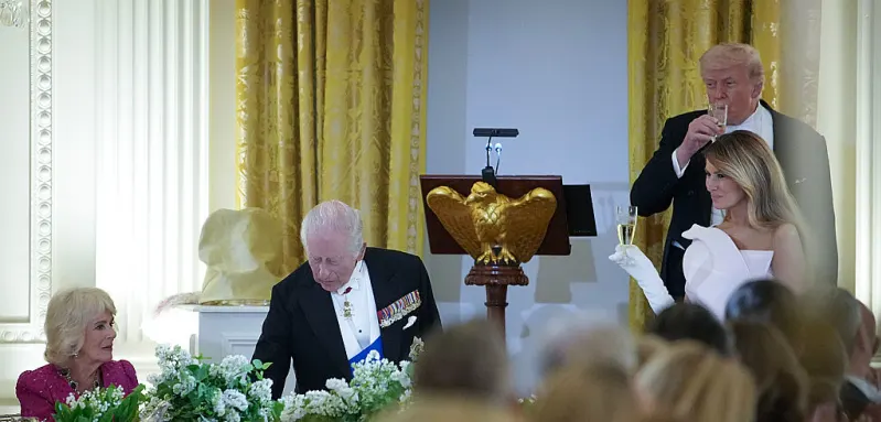 Queen Camilla, King Charles, Donald Trump and Melania Trump