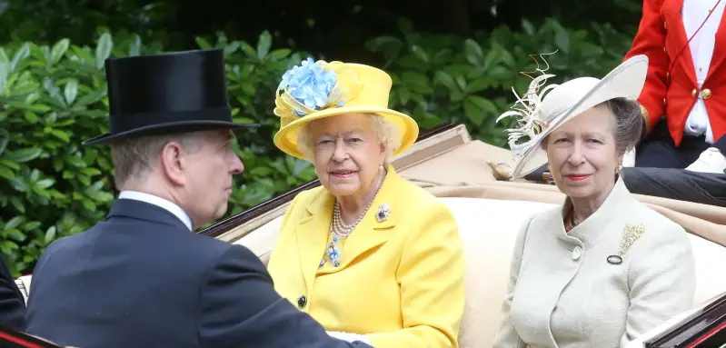 Queen Elizabeth II and Princess Anne