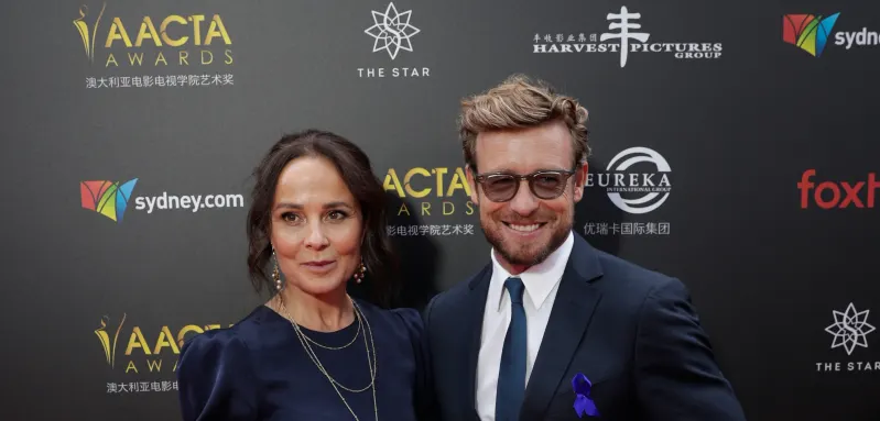 Simon Baker and Rebecca Rigg