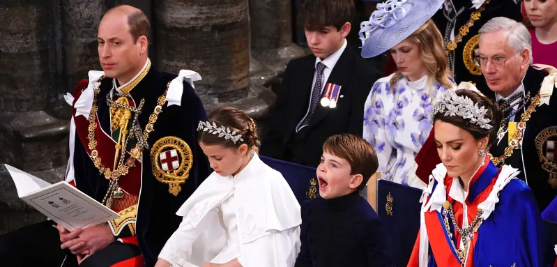 Prince William, Princess Charlotte, Prince Louis and Duchess Kate