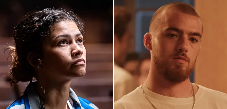 Zendaya and Angus Cloud in 'Euphoria'
