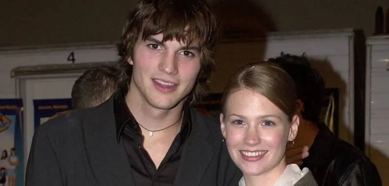 Ashton Kutcher and January Jones