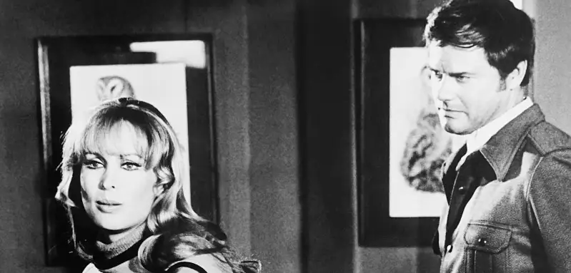 Barbara Eden, Larry Hagman in 'A Howling in the Woods'