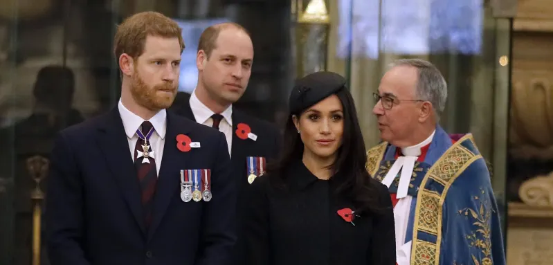 Prince Harry, Prince William and Duchess Meghan