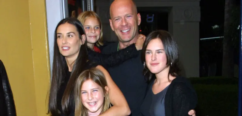 Demi Moore, Tallulah Willis, Bruce Willis, Scout Willis and Rumer Willis