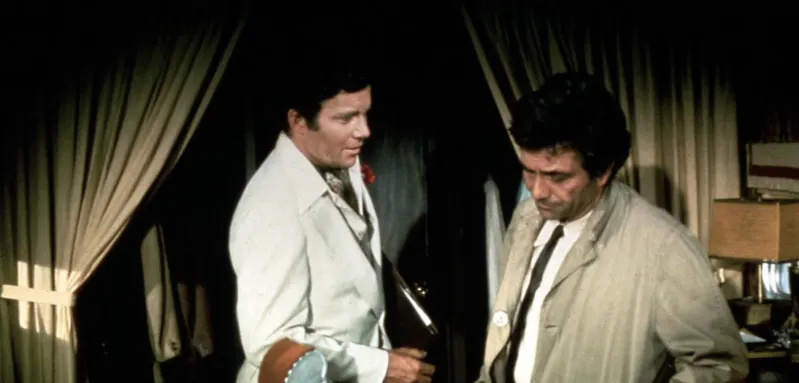 William Shatner and Peter Falk in 'Columbo'
