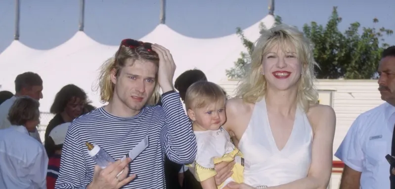 Courtney Love and Kurt Cobain