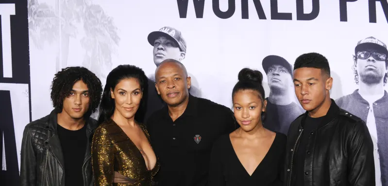 Dr. Dre with his family