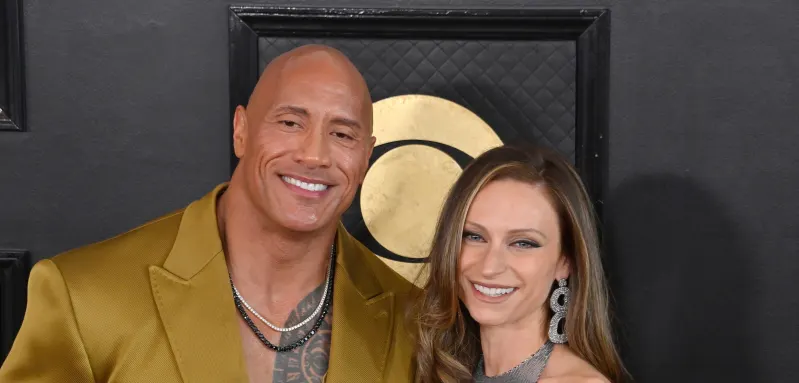 Dwayne Johnson and Lauren Hashian