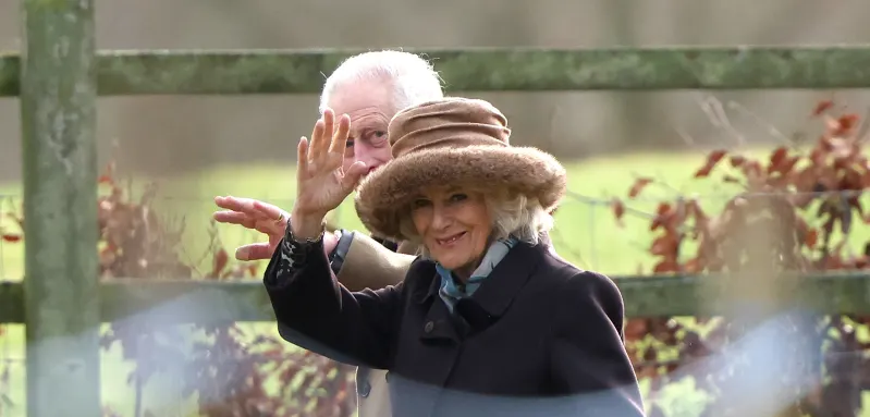 King Charles III and Queen Camilla attend the Sunday Holy Communion service at St. Mary Magdalene church in Sandringham,