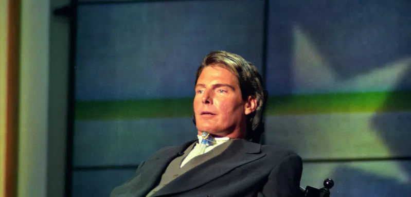Christopher Reeve, actor, quadriplegic, disability rights activist and star of the Superman movies who was paralyzed in