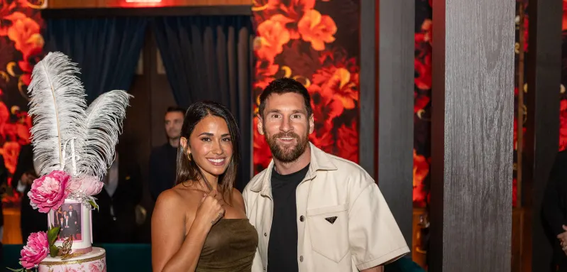 Antonela Roccuzzo and Lionel Messi