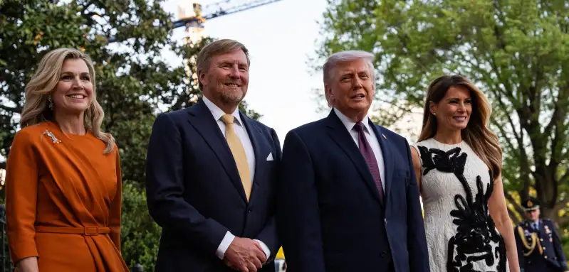 Queen Máxima, King Willem-Alexander, Donald Trump and Melania Trump