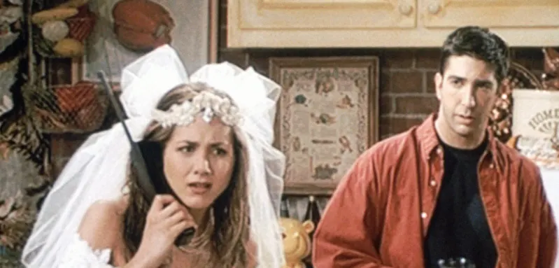 Jennifer Aniston, David Schwimmer in 'Friends'
