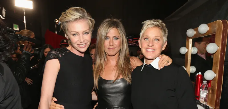Portia de Rossi, Jennifer Aniston, and Ellen DeGeneres