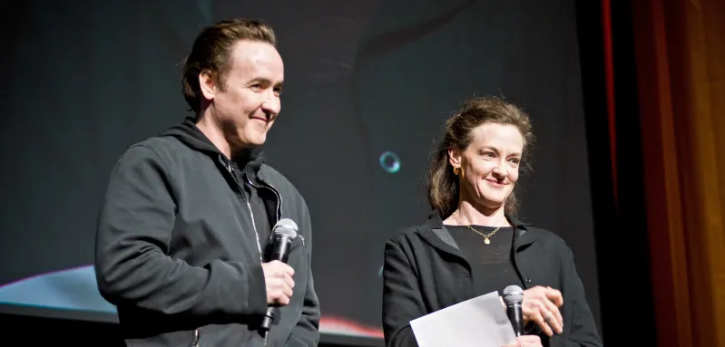 John Cusack and Joan Cusack