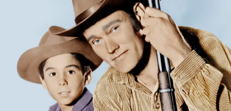Johnny Crawford and Chuck Connors