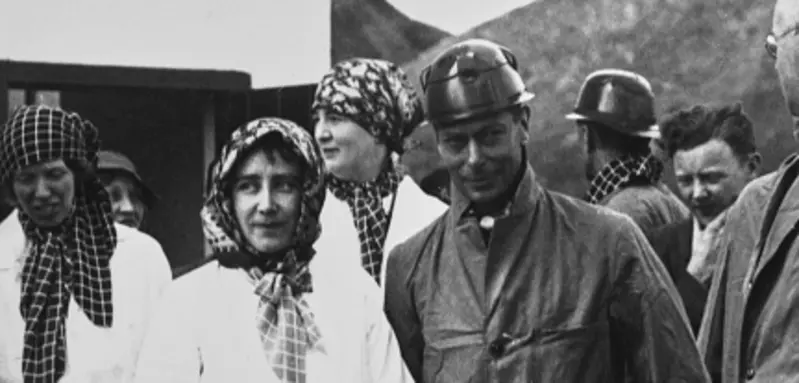 Duke And Duchess Of York In Durham, 1936