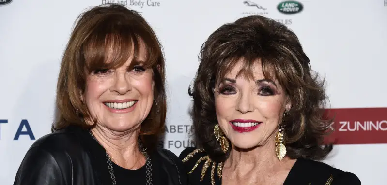 Linda Gray and Joan Collins