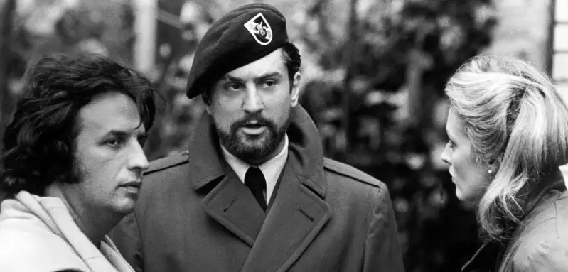 Michael Cimino filming with Robert De Niro and Meryl Streep