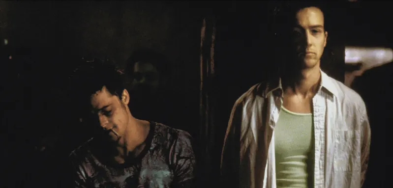 Brad Pitt and Edward Norton in 'Fight Club'