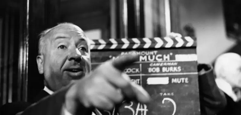 Alfred Hitchcock filming 'The Man Who Knew Too Much'