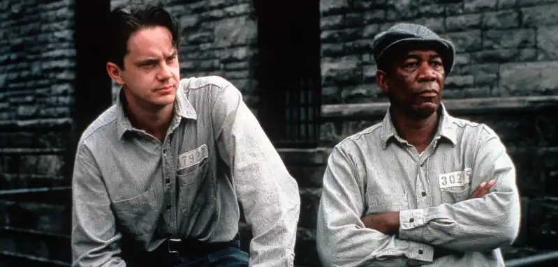 Tim Robbins and Morgan Freeman in 'The Shawshank Redemption'