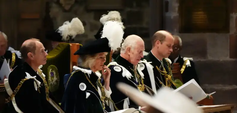 Prince Edward, Queen Camilla, King Charles and Prince William