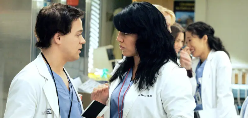 T.R. Knight and Sara Ramirez in 'Grey's Anatomy'