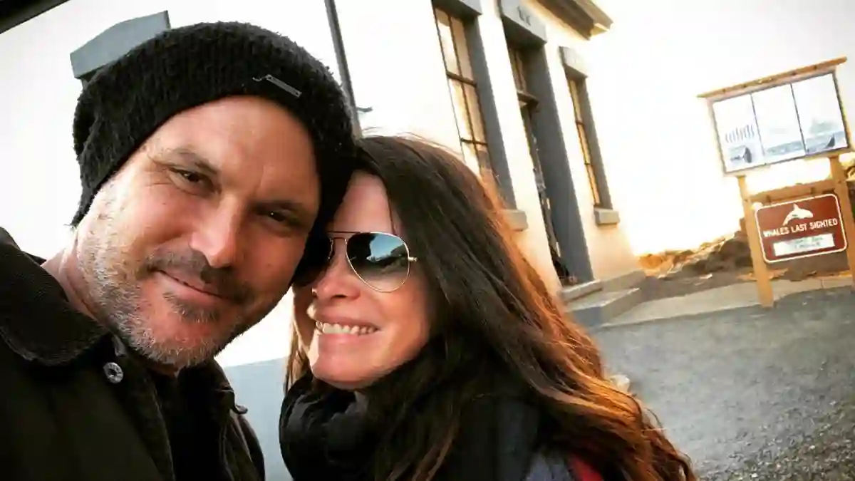 Holly Marie Combs posted this cute photo of her with her fiancé Mike