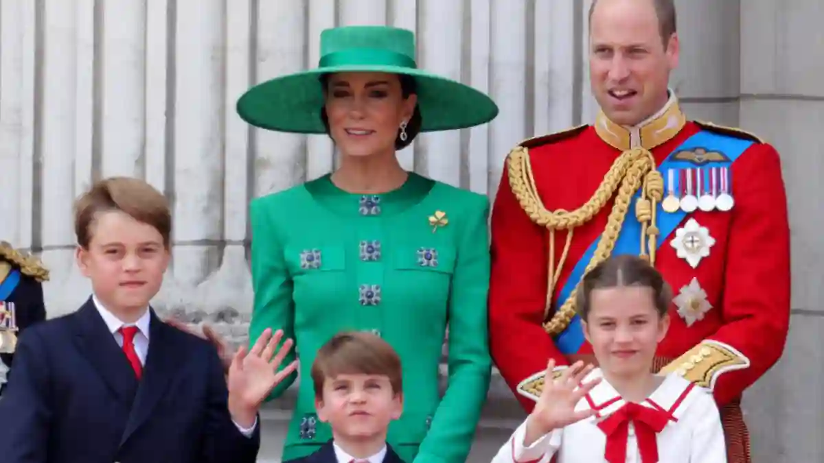 Duchess Kate and Prince William with their children Prince George, Prince Louis and Princess Charlotte