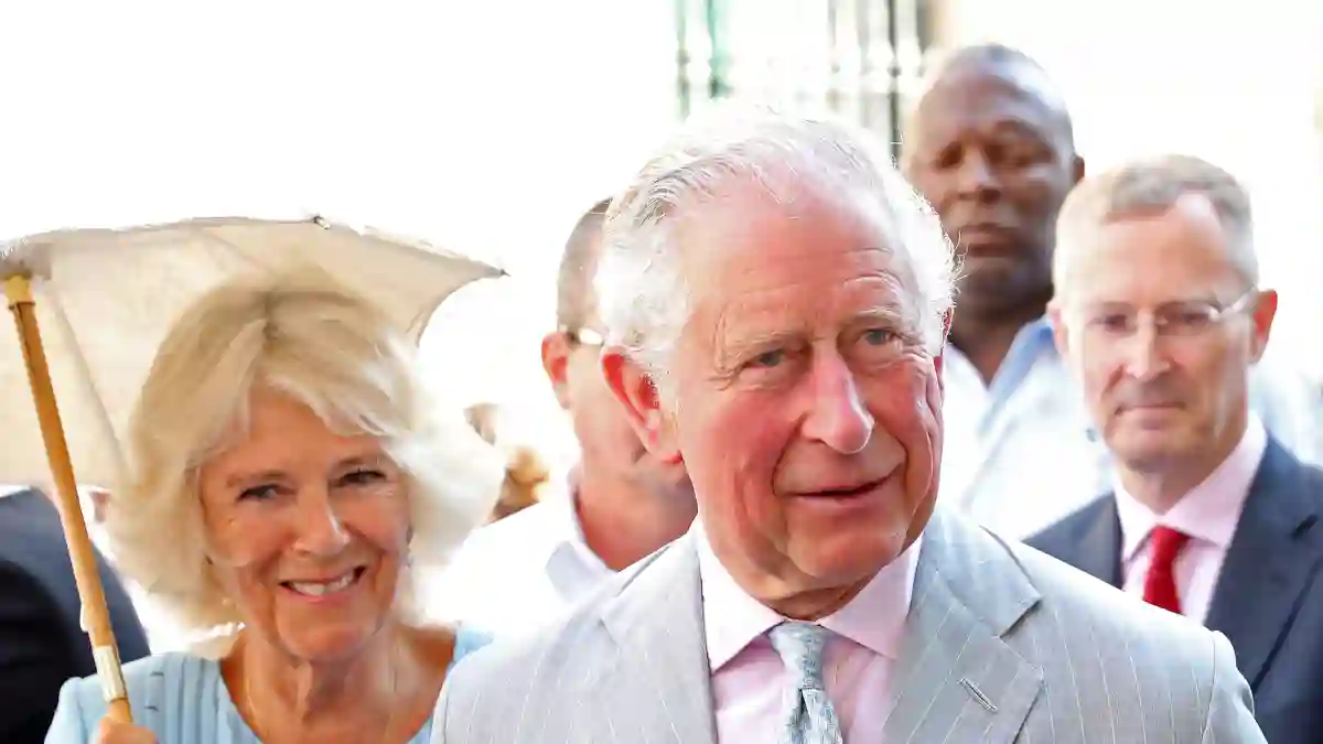 Prince Charles, Prince of Wales and Camilla, Duchess of Cornwall with historian Eusebio Leal during a guided tour of Old Havana on March 25, 2019 in Havana, Cuba.