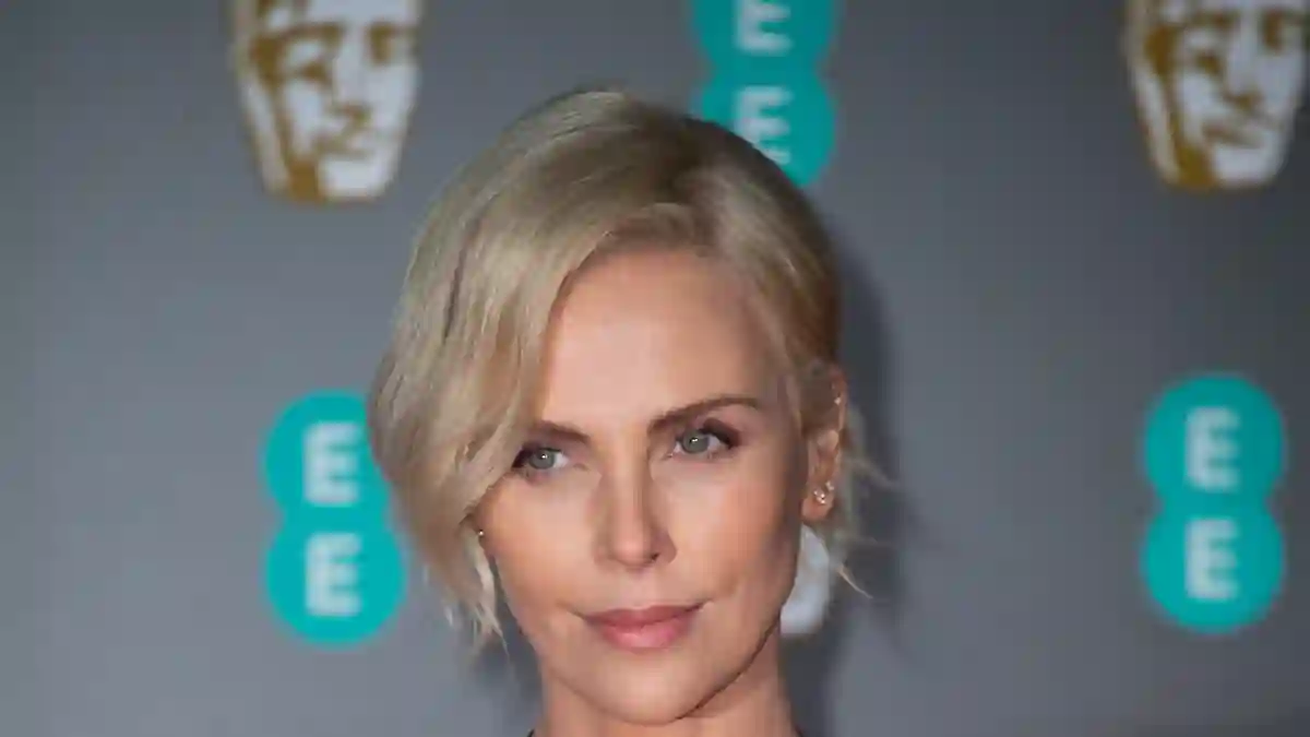 Charlize Theron attends the EE British Academy Film Awards.