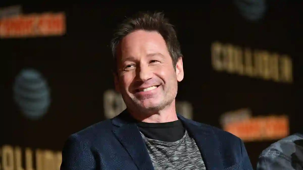 David Duchovny speaks onstage at The X-Files panel during 2017 New York Comic Con -Day 4
