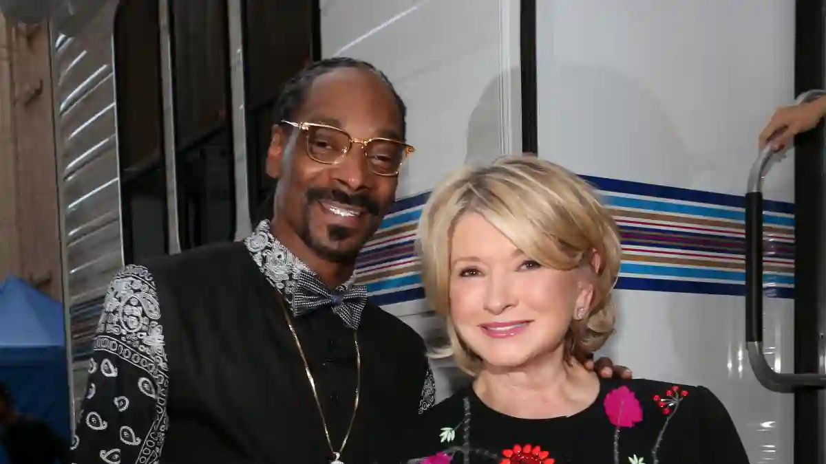 Snoop Dogg and Martha Stewart on March 14, 2015 in Los Angeles, California.