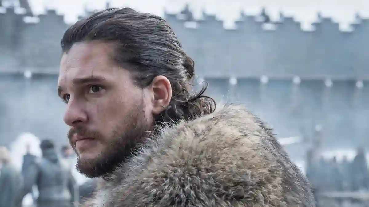 Kit Harington playing the role of "John Snow"