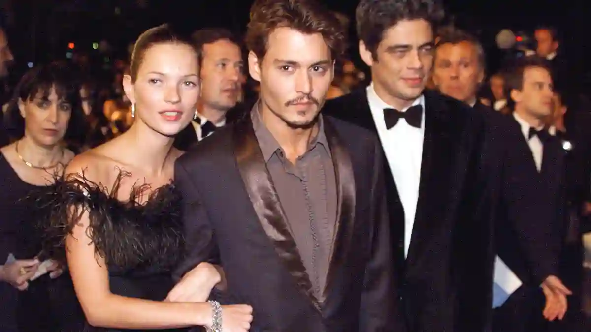 A couple then: Kate Moss and Johnny Depp in 1998