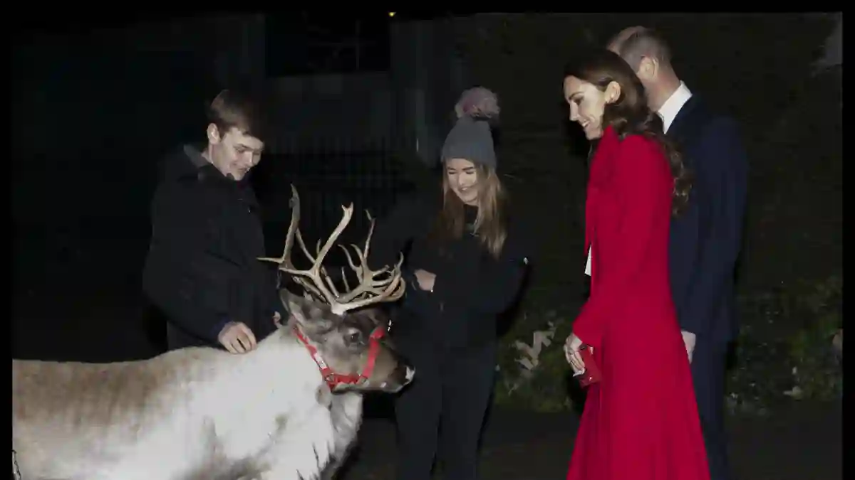 Royal Family attends Christmas carol service Together 2021 photos pictures William Kate news latest Sophie Mike Zara Tindall Edoardo Beatrice Queen Elizabeth reindeer