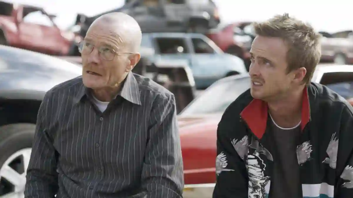BREAKING BAD, (from left): Bryan Cranston, Aaron Paul, Seven Thirty Seven , (Season 2, aired March 8, 2009), 2008-. phot
