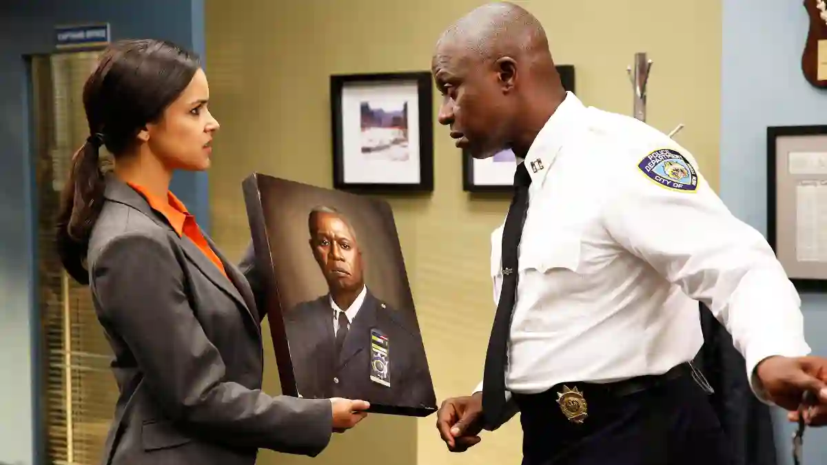 Melissa Fumero and Andre Braugher 'Brooklyn Nine-Nine'.