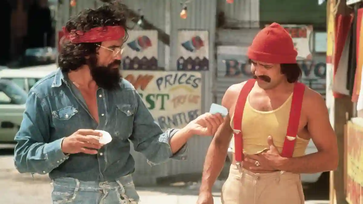 Cheech Marin and Tommy Chong in 'Up in Smoke'.