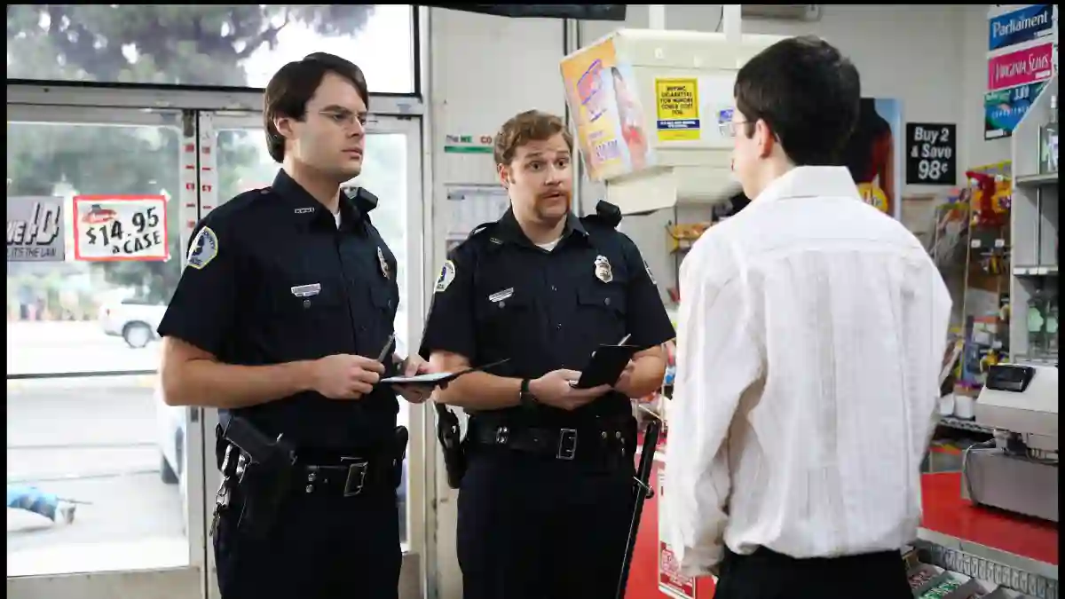 Bill Hader and Seth Rogen in the 2007 film, 'Superbad'