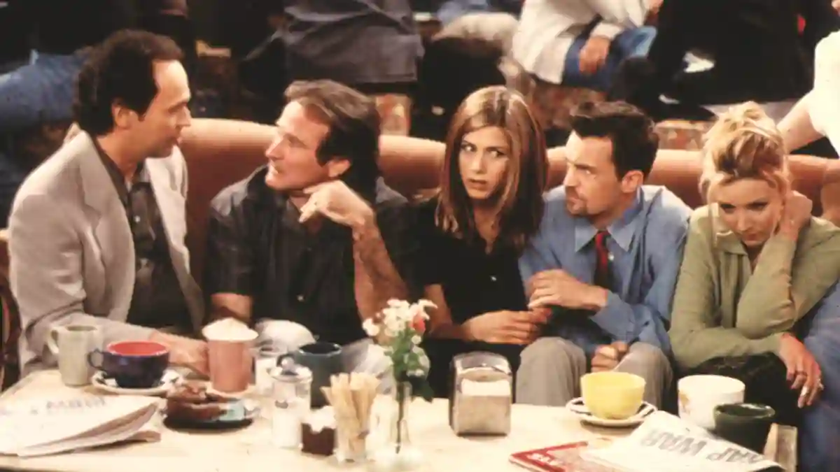 Film Still from Friends Episode The One with the Ultimate Fighting Champion Billy Crystal Robin Wil
