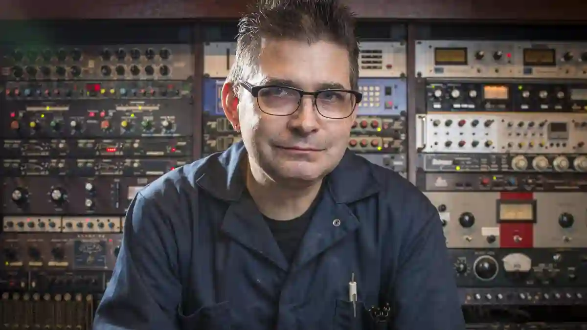 June 21, 2022: Music producer Steve Albini in his Chicago studio in 2014. Albini, who produced albums by Nirvana, the Pi