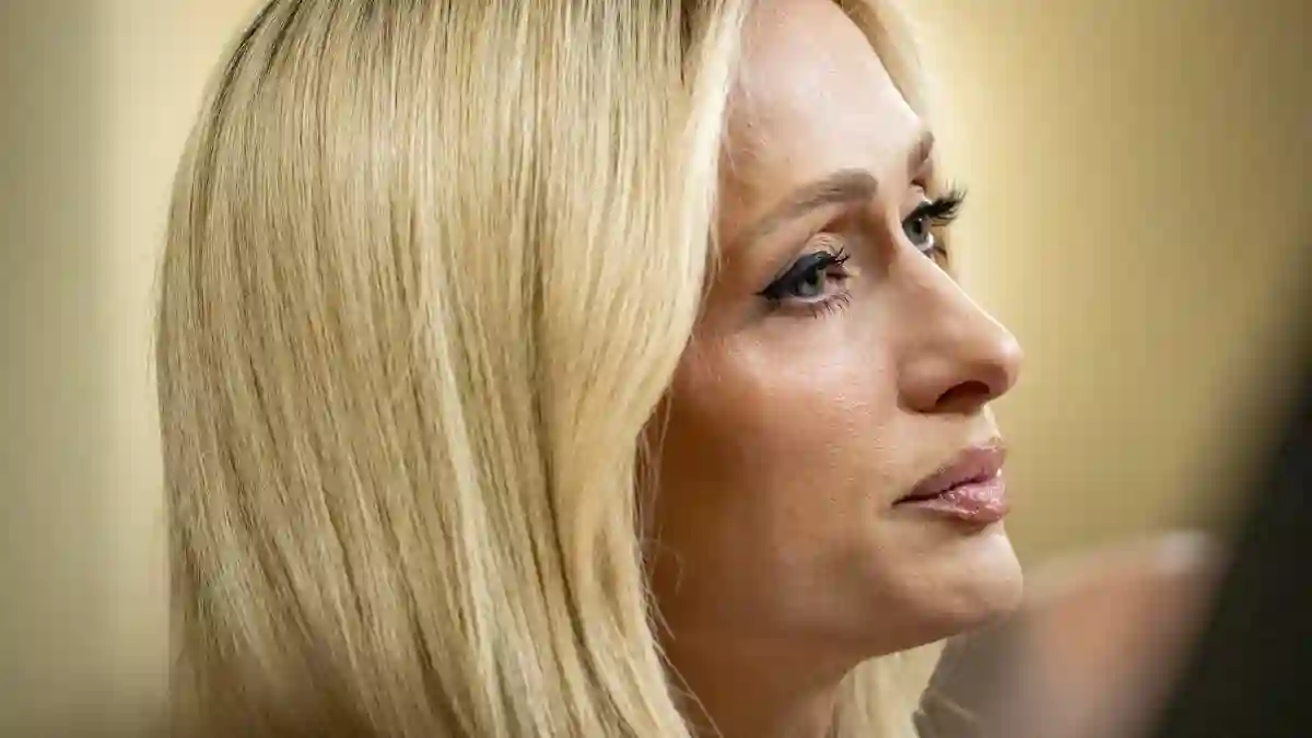 Paris Hilton, Lived-Experience Advocate and CEO, 11:11 Media, testifies before the House Committee on Ways and Means dur