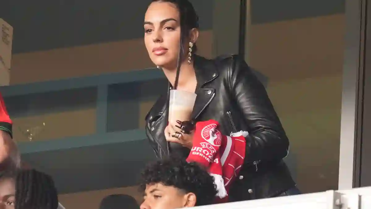 Georgina Rodriguez and family during the Euro 2024 soccer match between Turkey and Portugal at the Signal Iduna Park, Do