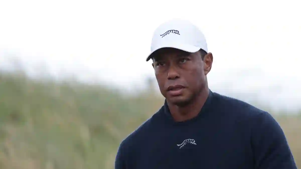 American Tiger Woods during the second round at the 152nd Open Championship at Royal Troon Golf Club in Troon, Scotland