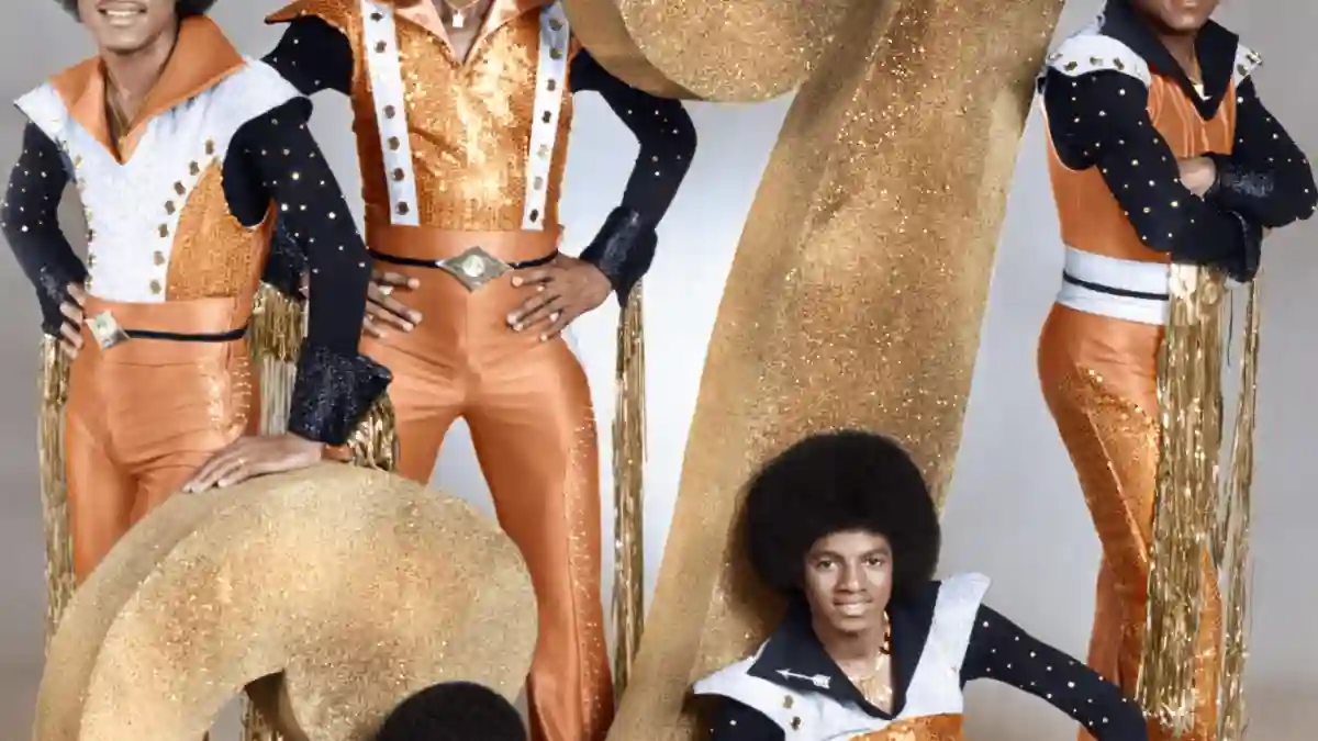 Marlon Jackson, Jackie Jackson, Tito Jackson, Randy Jackson, and Michael Jackson of the Jackson 5 in 1976.